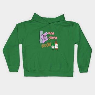 Funny Bunny asking for Soju Kids Hoodie